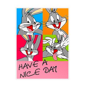 استیکر لپ تاپ ماسا دیزاین طرح Bugs Bunny مدل STK1146