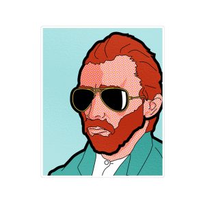 استیکر لپ تاپ ماسا دیزاین طرح ونگوگ مدل STK1598