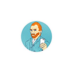 استیکر لپ تاپ ماسا دیزاین طرح ونسان ون گوگ مدل STK89