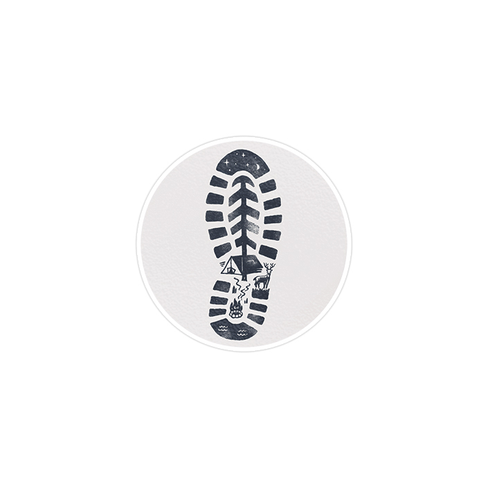 استیکر لپ تاپ ماسا دیزاین طرح کمپ مدل STK183