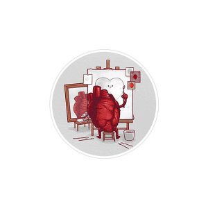 استیکر لپ تاپ ماسا دیزاین طرح قلب مدل STK448