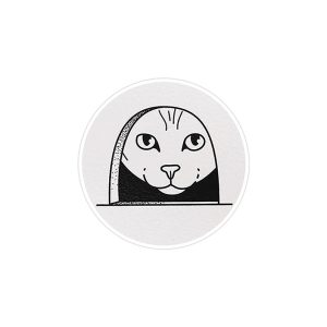 استیکر لپ تاپ ماسا دیزاین طرح گربه مدل STK493