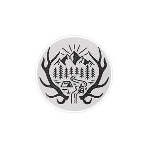 استیکر لپ تاپ ماسا دیزاین طرح شاخ مدل STK566