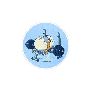 استیکر لپ تاپ ماسا دیزاین طرح تخم مرغ مدل STK676