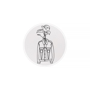 استیکر لپ تاپ ماسا دیزاین طرح پیراهن مدل STK698