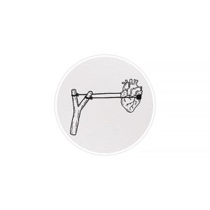 استیکر لپ تاپ ماسا دیزاین طرح قلب مدل STK700