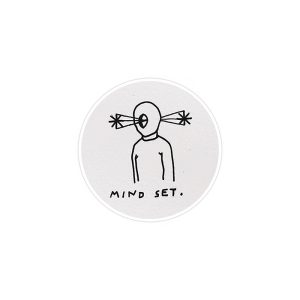 استیکر لپ تاپ ماسا دیزاین طرح mind set مدل STK723