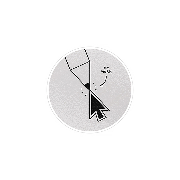 استیکر لپ تاپ ماسا دیزاین طرح PEN مدل STK749