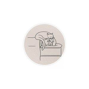 استیکر لپ تاپ ماسا دیزاین طرح گربه مدل STK753