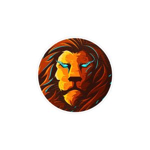 استیکر لپ تاپ ماسا دیزاین طرح شیر مدل STK865