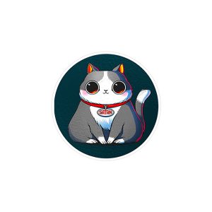 استیکر لپ تاپ ماسا دیزاین طرح گربه مدل STK931
