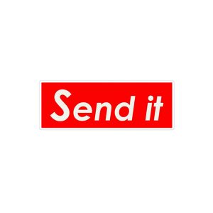 استیکر لپ تاپ ماسا دیزاین طرح SEND IT مدل STKA00418