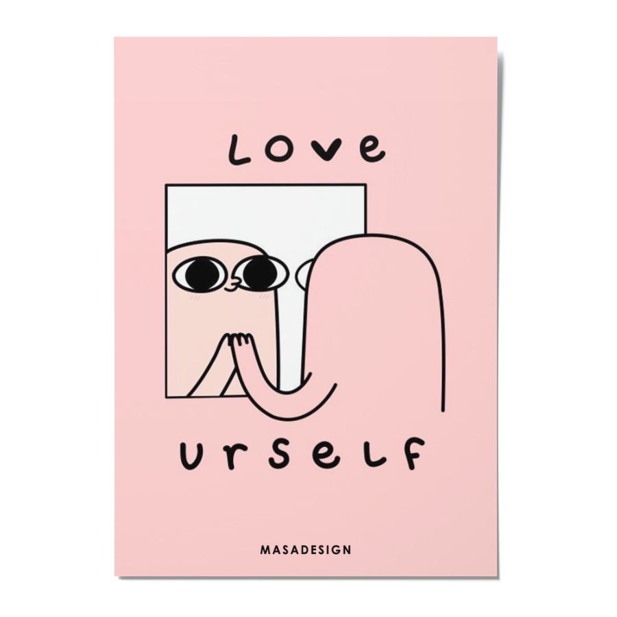 کارت پستال ماسا دیزاین مدل POSTSM139 LOVE URSELF