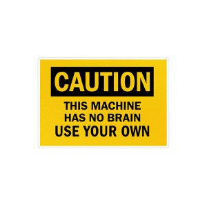 استیکر لپ تاپ ماسا دیزاین طرح CAUTION مدل STKA00430