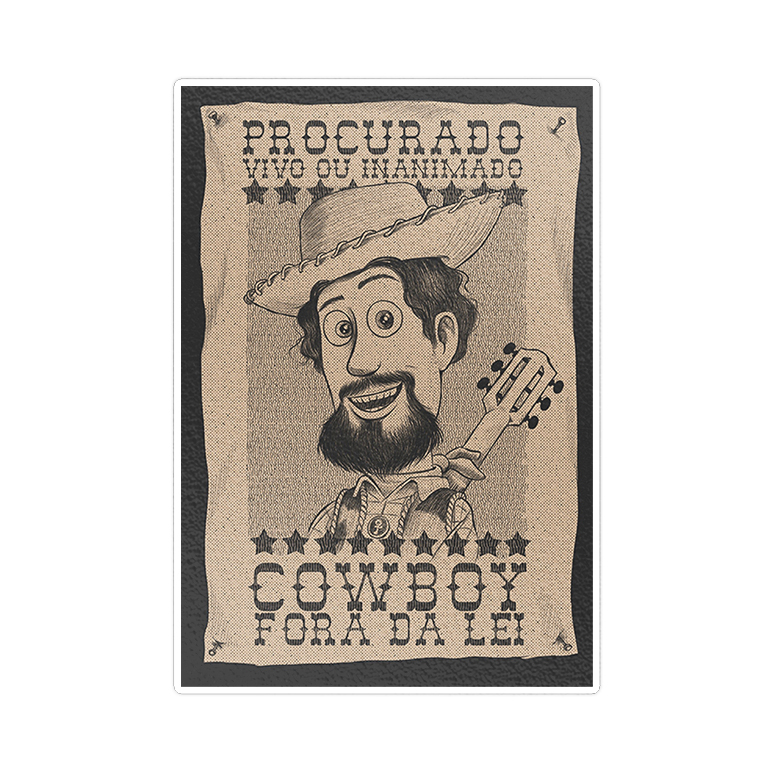 استیکر لپ تاپ ماسا دیزاین طرح cowboy مدل STK1009