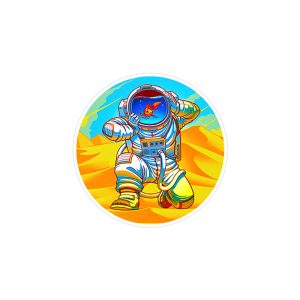 استیکر لپ تاپ ماسا دیزاین طرح فضانورد مدل STK935