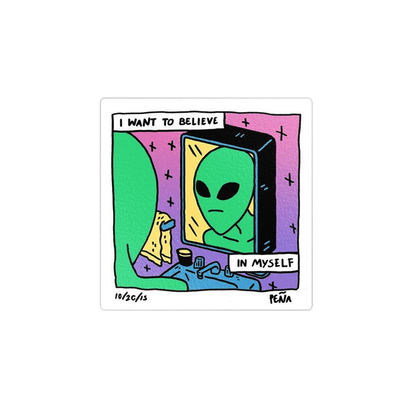استیکر لپ تاپ ماسا دیزاین طرح Alien مدل STKA0044