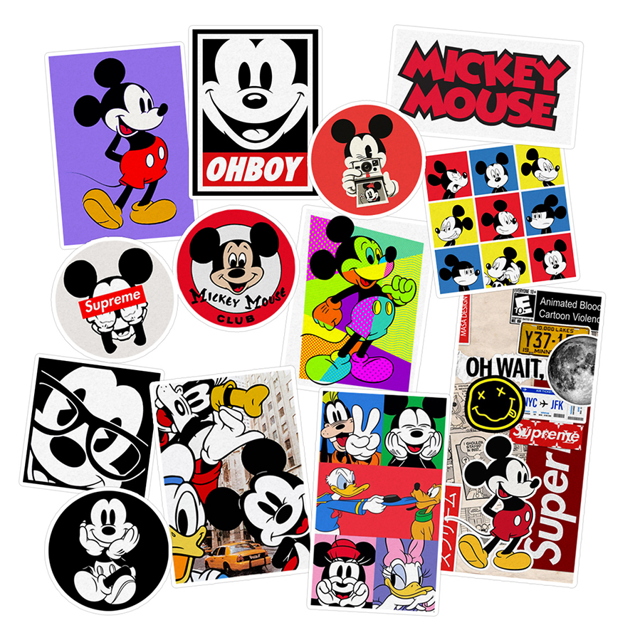 استیکر لپ تاپ ماسا دیزاین طرح Mickey Mouse کد COLS20 مجموعه 13 عددی