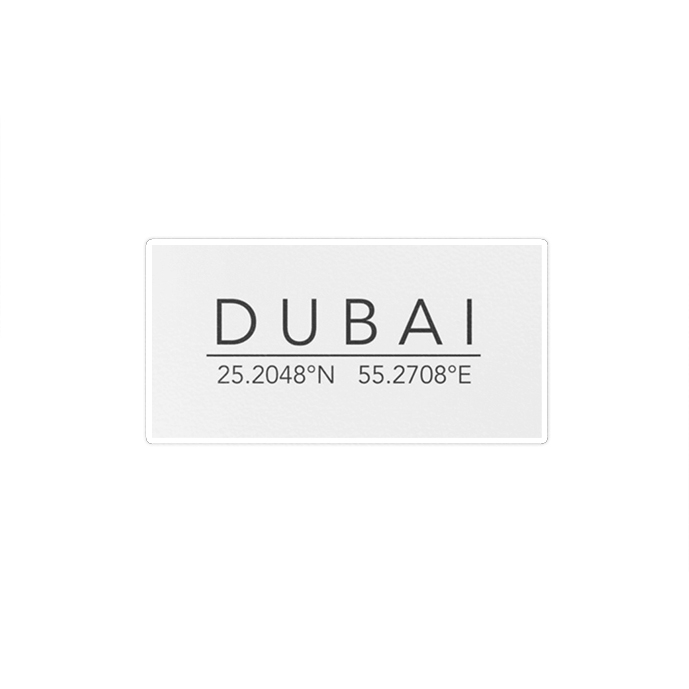 استیکر لپ تاپ ماسا دیزاین طرح موقعیت جغرافیایی Dubai مدل STK1413