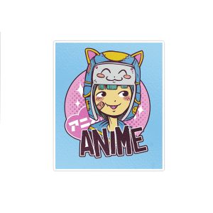استیکر موبایل و تبلت ماسا دیزاین مدل stkv0355 طرح anime