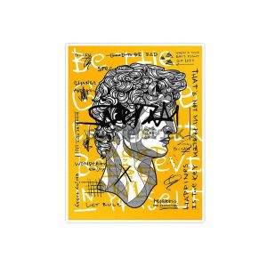 استیکر لپ تاپ ماسا دیزاین طرح مجسمه مدل STKA00280