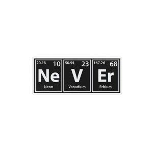 استیکر لپ تاپ ماسا دیزاین طرح NEVER مدل STK1686