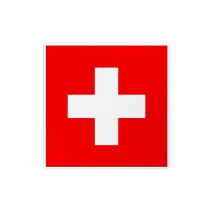استیکر لپ تاپ ماسا دیزاین طرح switzerland مدل STK1304