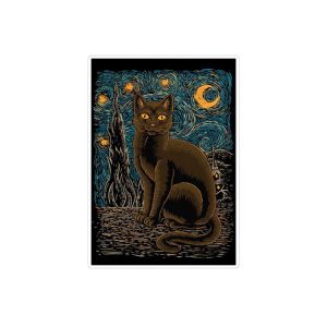 استیکر لپ تاپ ماسا دیزاین طرح CAT مدل STKA00403