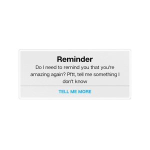 استیکر لپ تاپ ماسا دیزاین طرح REMINDER مدل STKA00487