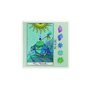 استیکر لپ تاپ ماسا دیزاین طرح frog مدل STKA00200