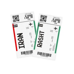 استیکر لپ تاپ ماسا دیزاین طرح ایران شهر رشت کد STMD مجموعه 2 عددی