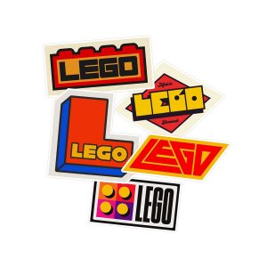 استیکر لپ تاپ ماسا دیزاین طرح LEGO کد STMD مجموعه 5 عددی