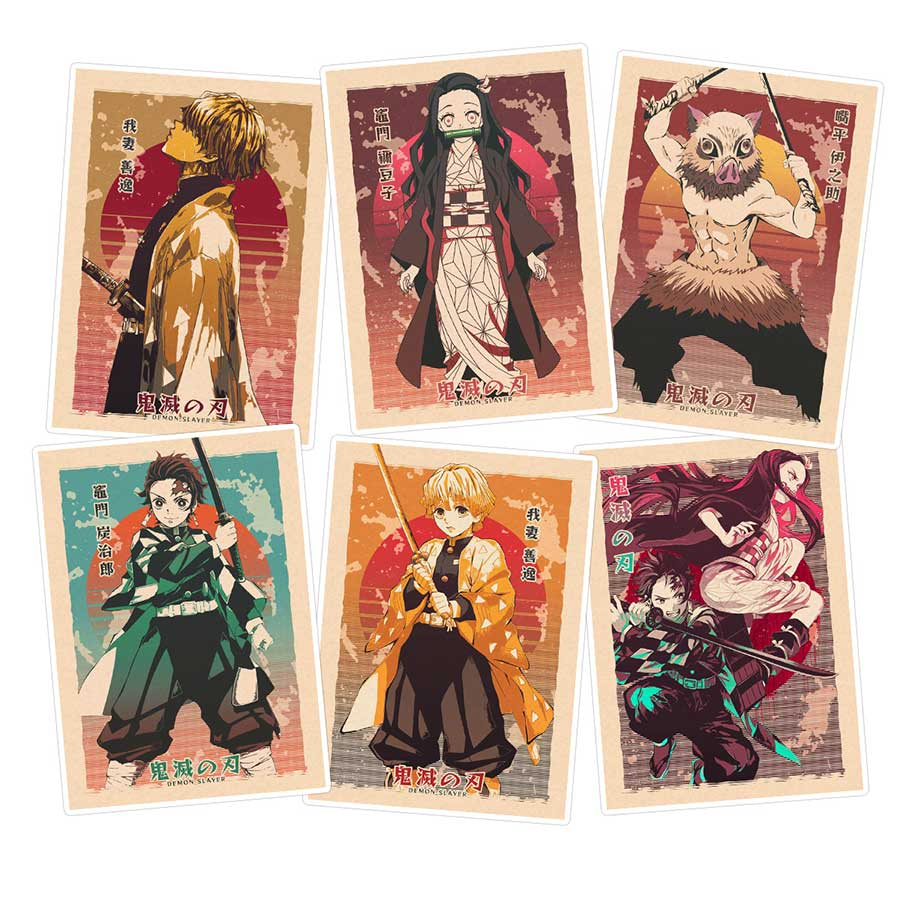 استیکر لپ تاپ ماسا دیزاین طرح anime کد SAM84 مجموعه 6 عددی