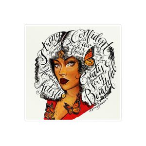 استیکر لپ تاپ ماسا دیزاین طرح GIRL مدل STKA0037