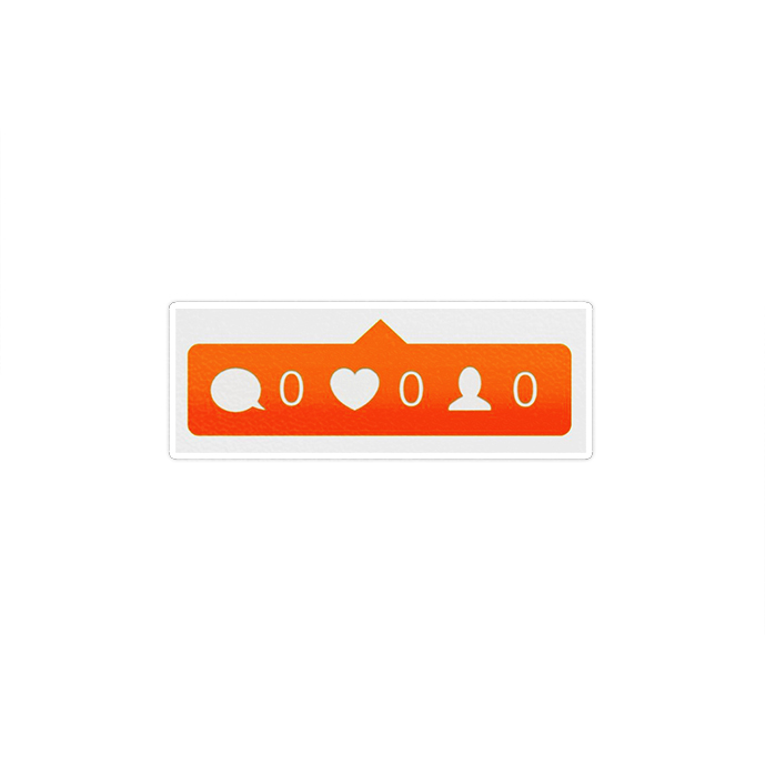 استیکر لپ تاپ ماسا دیزاین طرح LIKE مدل STKA0041