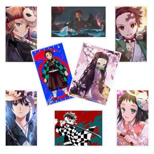 استیکر لپ تاپ ماسا دیزاین طرح anime کد SAM80 مجموعه 8 عددی