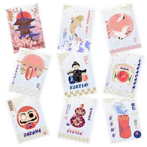 استیکر لپ تاپ ماسا دیزاین طرح japan کد SAM159 مجموعه 9 عددی