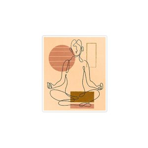 استیکر لپ تاپ ماسا دیزاین طرح یوگا مدل venus522
