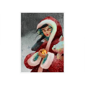 استیکر تزئینی موبایل و تبلت ماسا دیزاین مدل stkv0120 طرح girl.