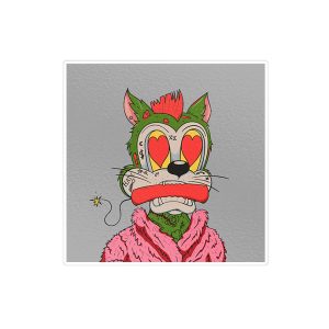 استیکر لپ تاپ ماسا دیزاین طرح CAT مدل STKJO