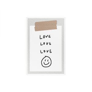 استیکر لپ تاپ ماسا دیزاین طرح LOVE مدل STK1368