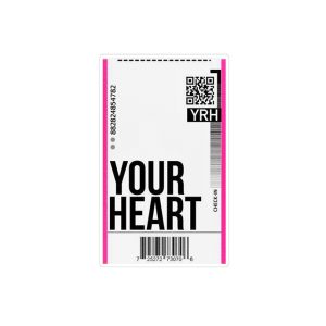 استیکر لپ تاپ ماسا دیزاین طرح YOUR HEART مدل STK1683