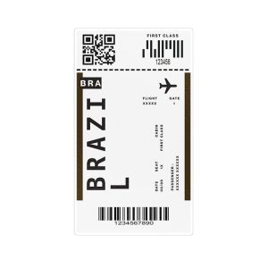 استیکر تزئینی موبایل و تبلت ماسا دیزاین طرح برزیل مدل NW012