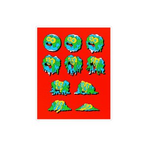 استیکر تزئینی موبایل و تبلت ماسا دیزاین مدل SM00016 زمین