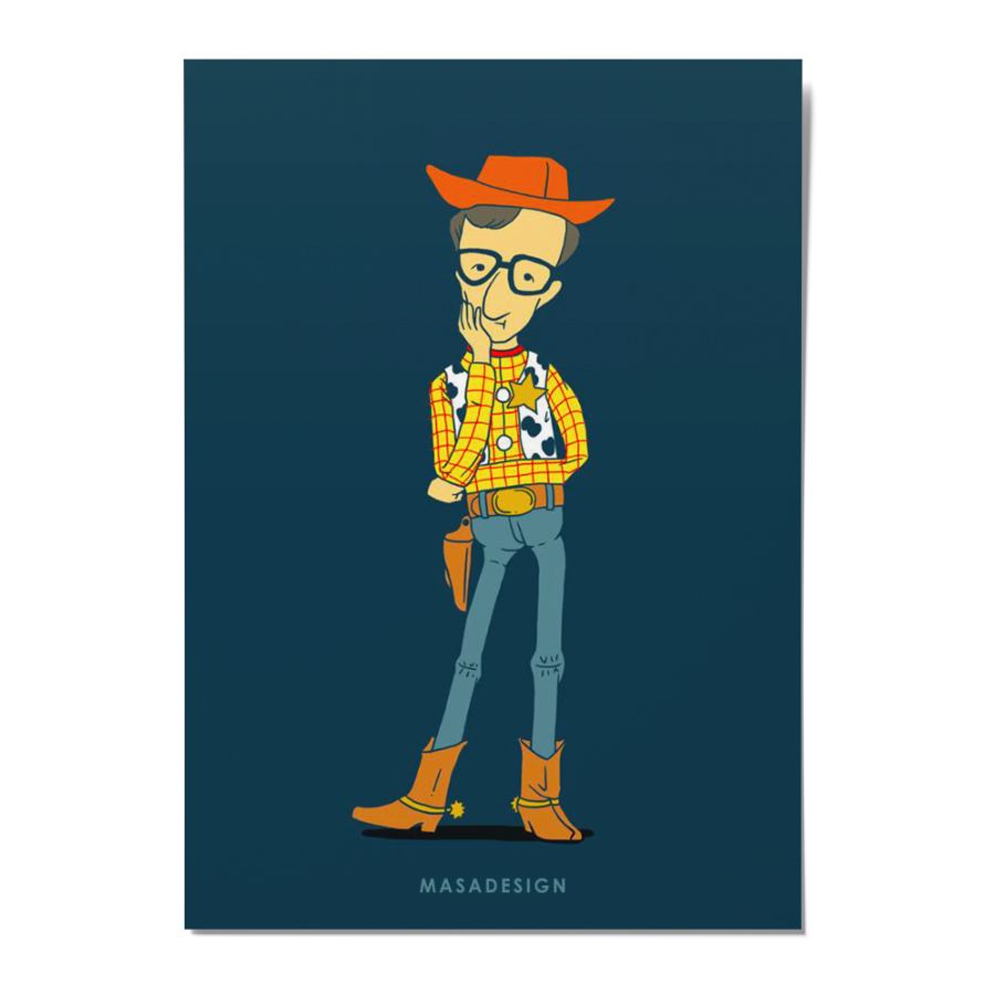 کارت پستال ماسا دیزاین طرح woody مدل POSH056