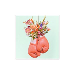 استیکر لپ تاپ ماسا دیزاین طرح دستکش بکس مدل STK1327