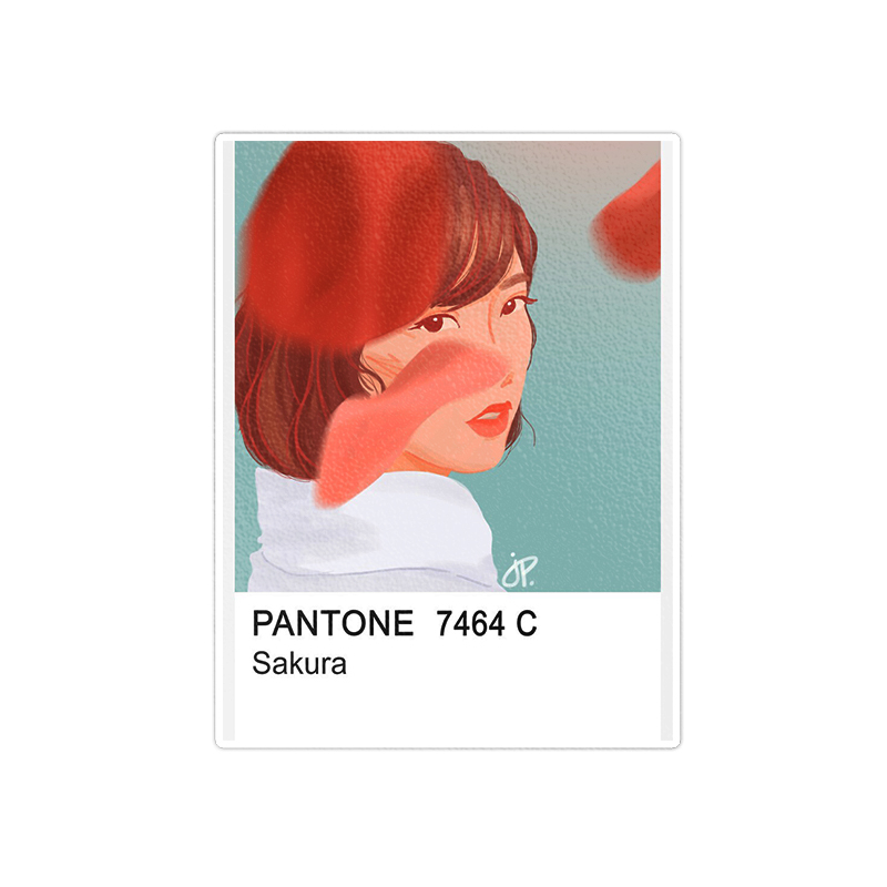 استیکر لپ تاپ ماسا دیزاین طرح pantone مدل STKA00196