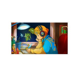 استیکر لپ تاپ ماسا دیزاین طرح Lofi مدل STK1582