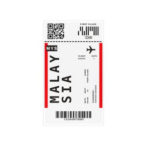 استیکر لپ تاپ ماسا دیزاین طرح malaysia مدل STK1666