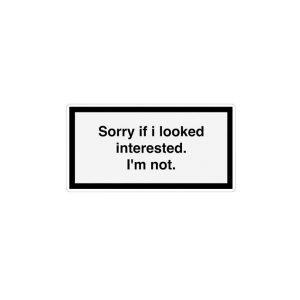 استیکر لپ تاپ ماسا دیزاین طرح sorry مدل STK1667